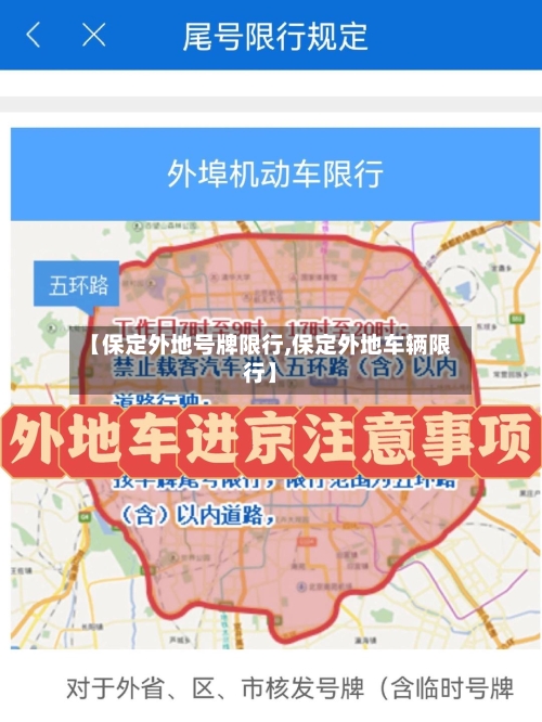 【保定外地号牌限行,保定外地车辆限行】