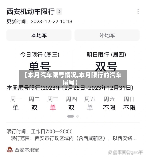 【本月汽车限号情况,本月限行的汽车尾号】-第3张图片