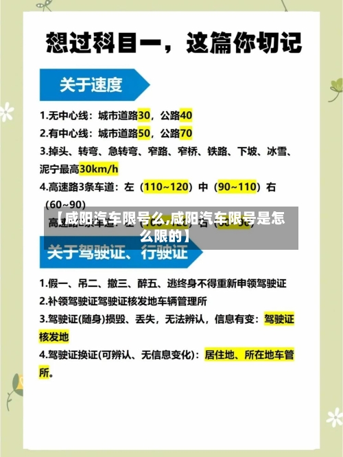 【咸阳汽车限号么,咸阳汽车限号是怎么限的】-第2张图片