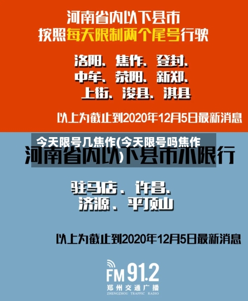 今天限号几焦作(今天限号吗焦作)-第2张图片
